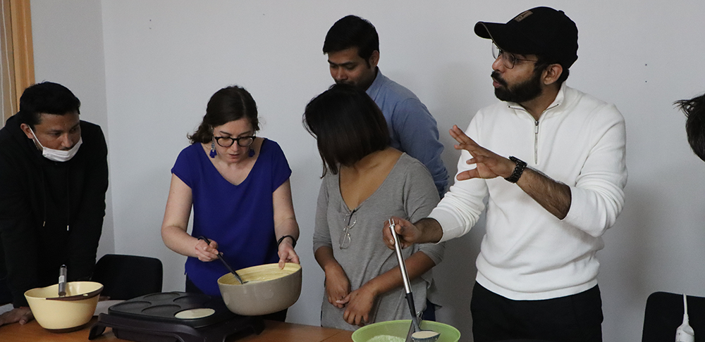 Crêpe-making on Chandeleur